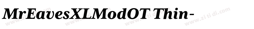 MrEavesXLModOT Thin字体转换